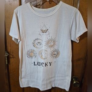 Lucky Brand Kids White Graphic T-Shirt